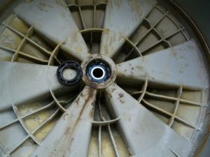 Finding a bearing in a washing machine