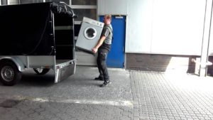 Transporting the washing machine