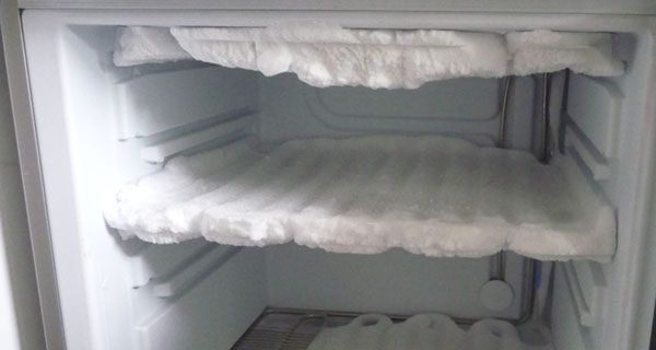 Freezing in the refrigerator