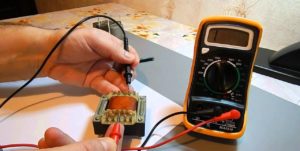 Checking with a multimeter