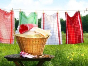 Washing kitchen towels