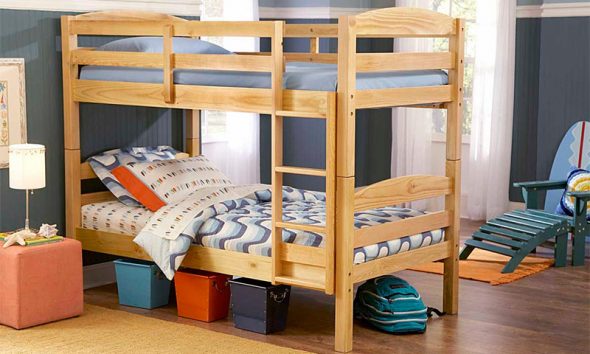 A simple version of a bunk bed.