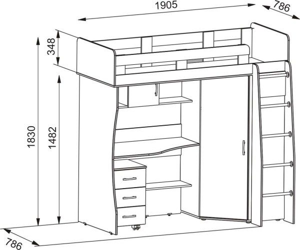 Instructions for assembling a loft bed