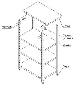 Instructions for assembling a metal rack