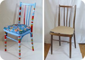 Interesting ideas for upholstering a chair