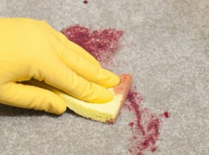 How to clean blood from a sofa