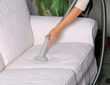 Steam cleaner and sofa