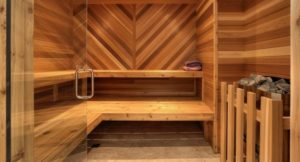 Riiulid saunas