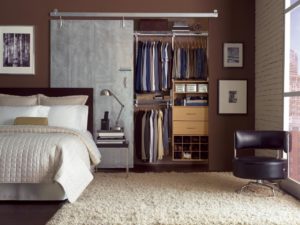 Wardrobe in loft style