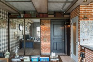 Wardrobe in loft style