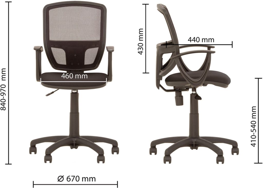 Arvutitooli diagrammi mõõdud