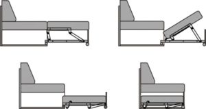 Tick-tock folding mechanism