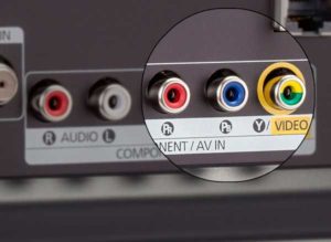 AV input on TV