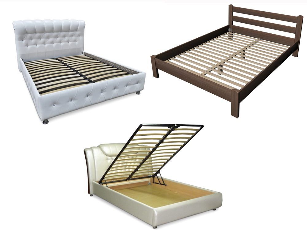 Slats in different beds.