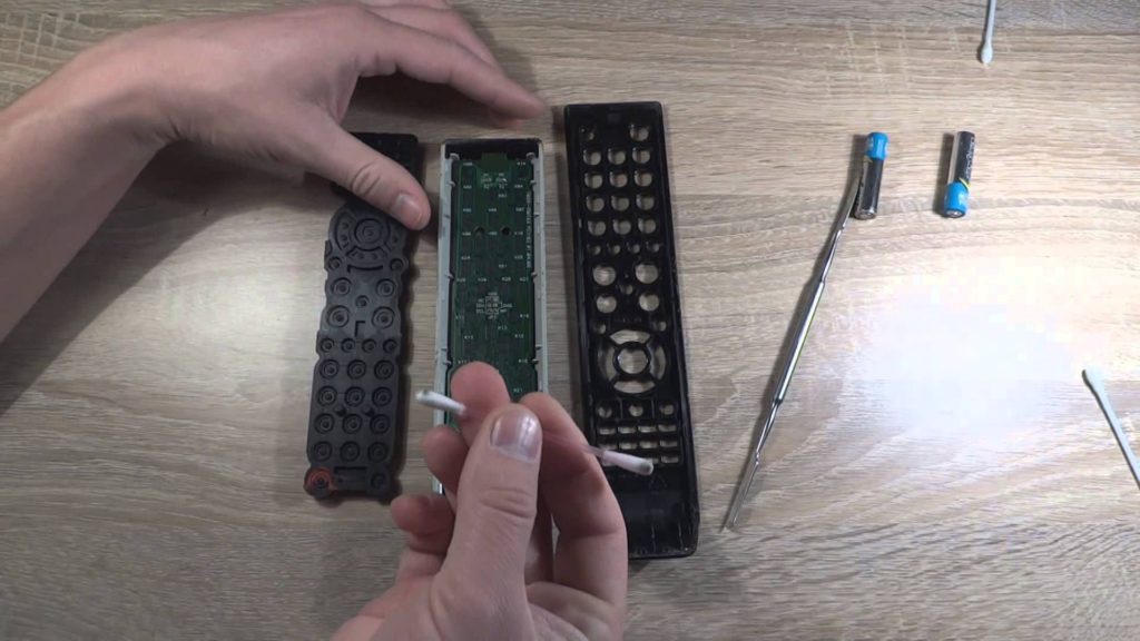 How to clean the TV remote control