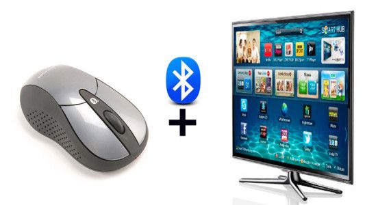 Connecting a mouse via bluetooth to a TV.