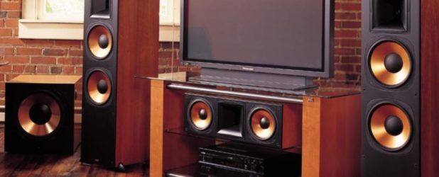 Connecting a music center to a TV.