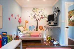 How to place a TV in a nursery