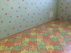 Types of linoleum for a children's room