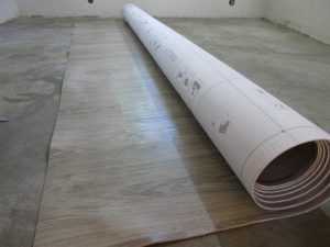 How many meters in a roll of linoleum