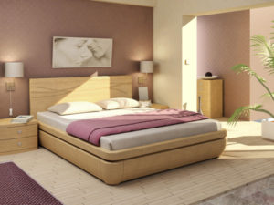 wooden headboard