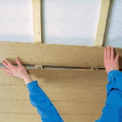 Laminate on the ceiling