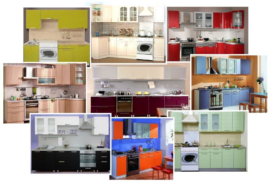 how to choose the color of a kitchen set