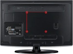 TV vesa mount size