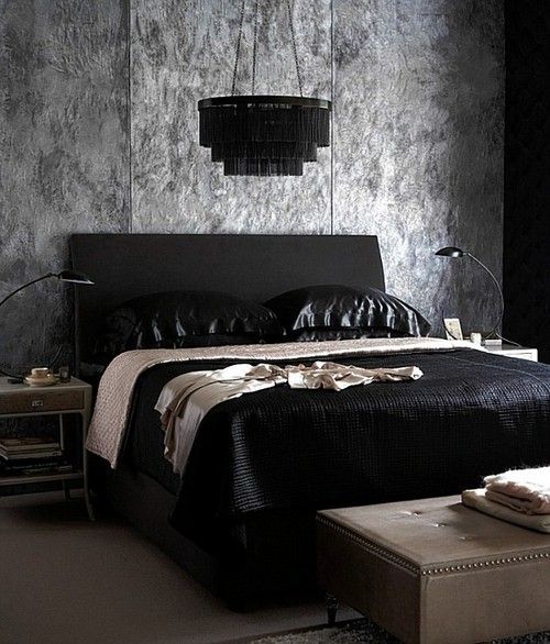 modern gothic bedroom