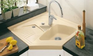 single sided corner sink