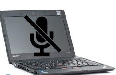 The built-in microphone on the laptop does not work