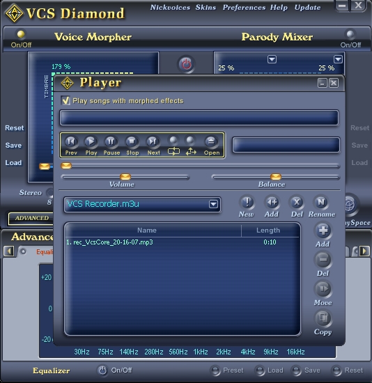 Using AV Voice Changer Diamond