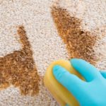 How to clean carpet from stains.