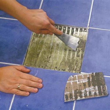 How to replace one tile on the floor