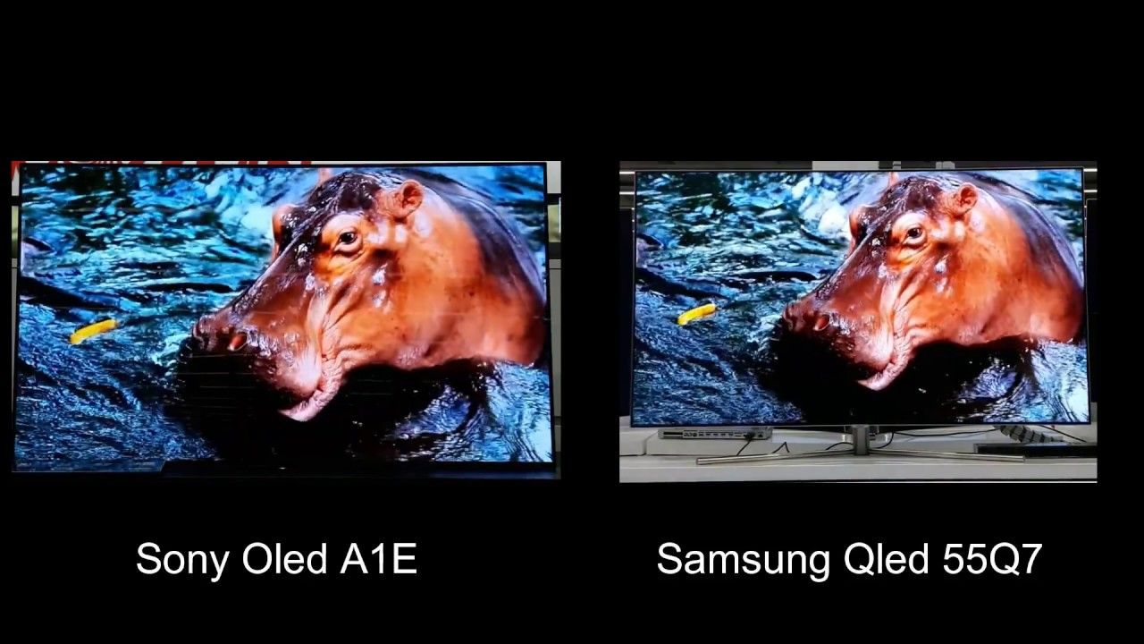 Comparison of OLED and QLED TVs.