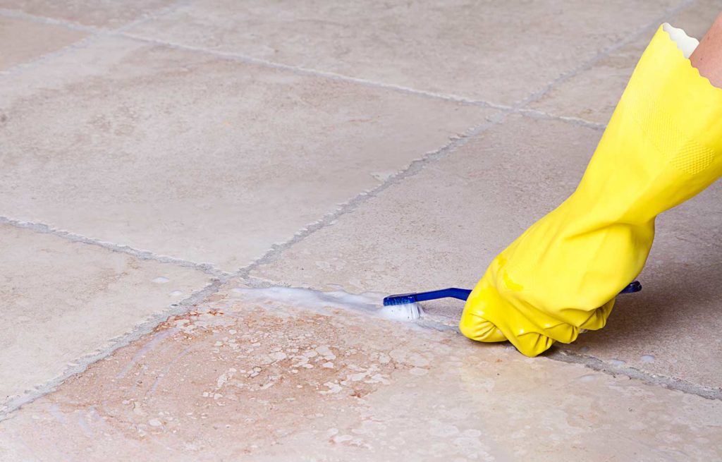 Methods for cleaning between tile joints 