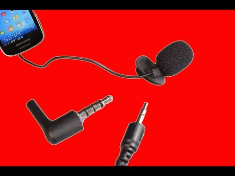 Connecting an external microphone to the phone.