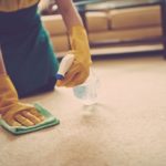 Removing odor from carpet.