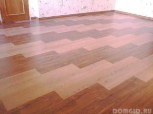 Laying laminate flooring diagonally: pros and cons