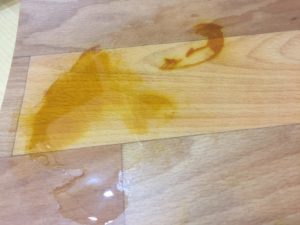 What will help remove the stain?