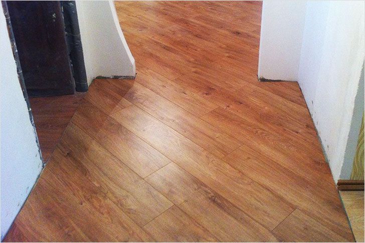 Laying laminate diagonally 