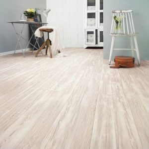 Linoleum under laminate