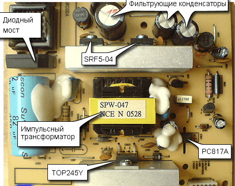 LCD monitor power supply (AC/DC adapter)