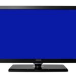 blue screen on tv