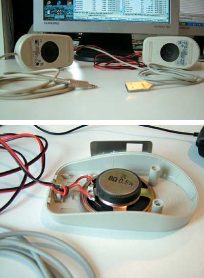 Mouse speakers