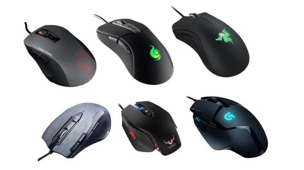 Choice of mice for gamers.