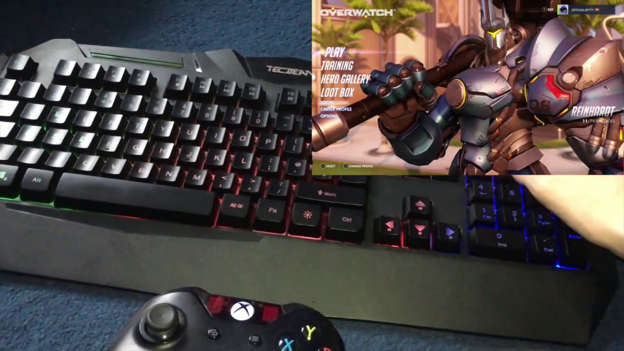 Keyboard and mouse for games.