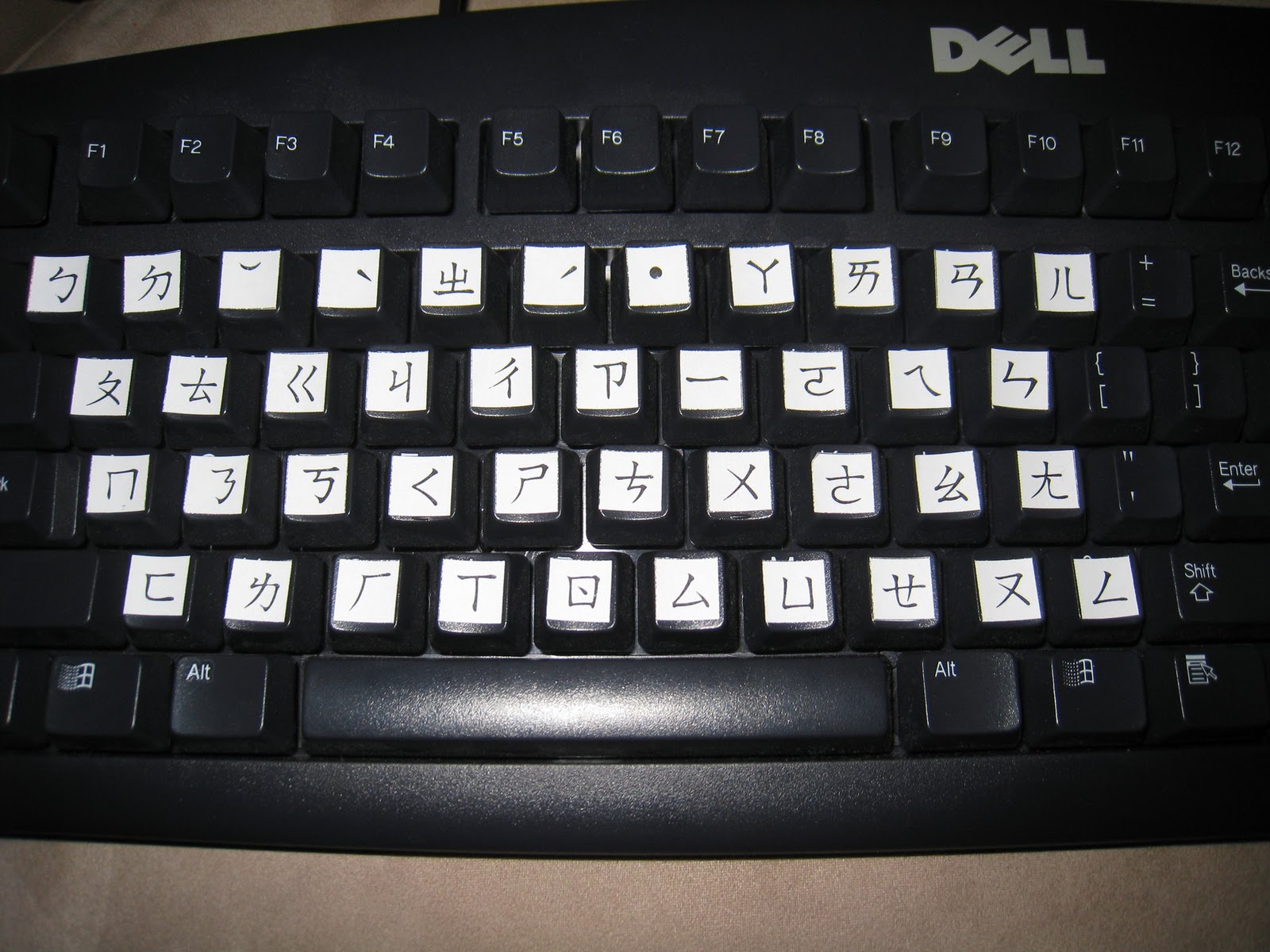 Chinese keyboard layout