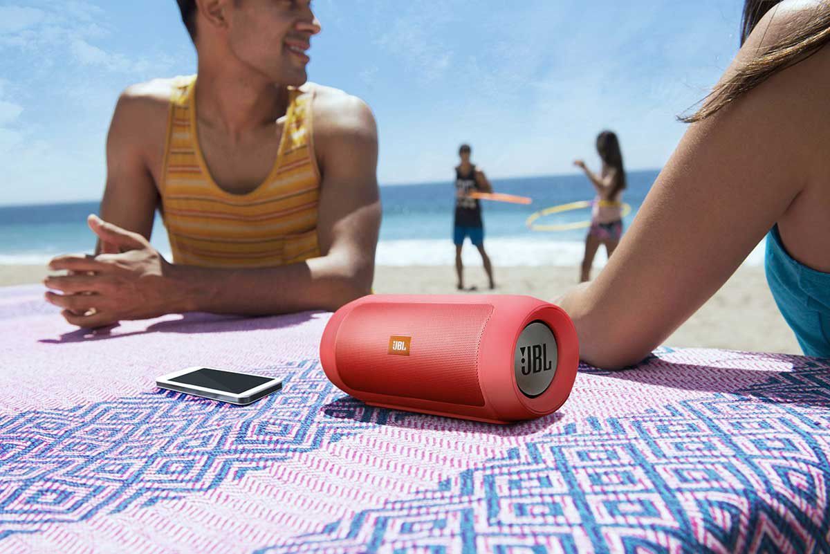 Speaker for a phone on the beach.