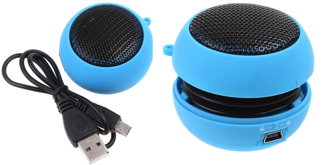 Speaker for phone with USB connector.